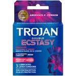 Trojan Condoms TROJAN DOUBLE ECSTASY 3PK