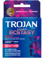 Trojan Condoms TROJAN DOUBLE ECSTASY 3PK