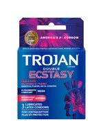 Trojan Condoms TROJAN DOUBLE ECSTASY 3PK