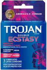 Trojan Condoms TROJAN DOUBLE ECSTASY 3PK