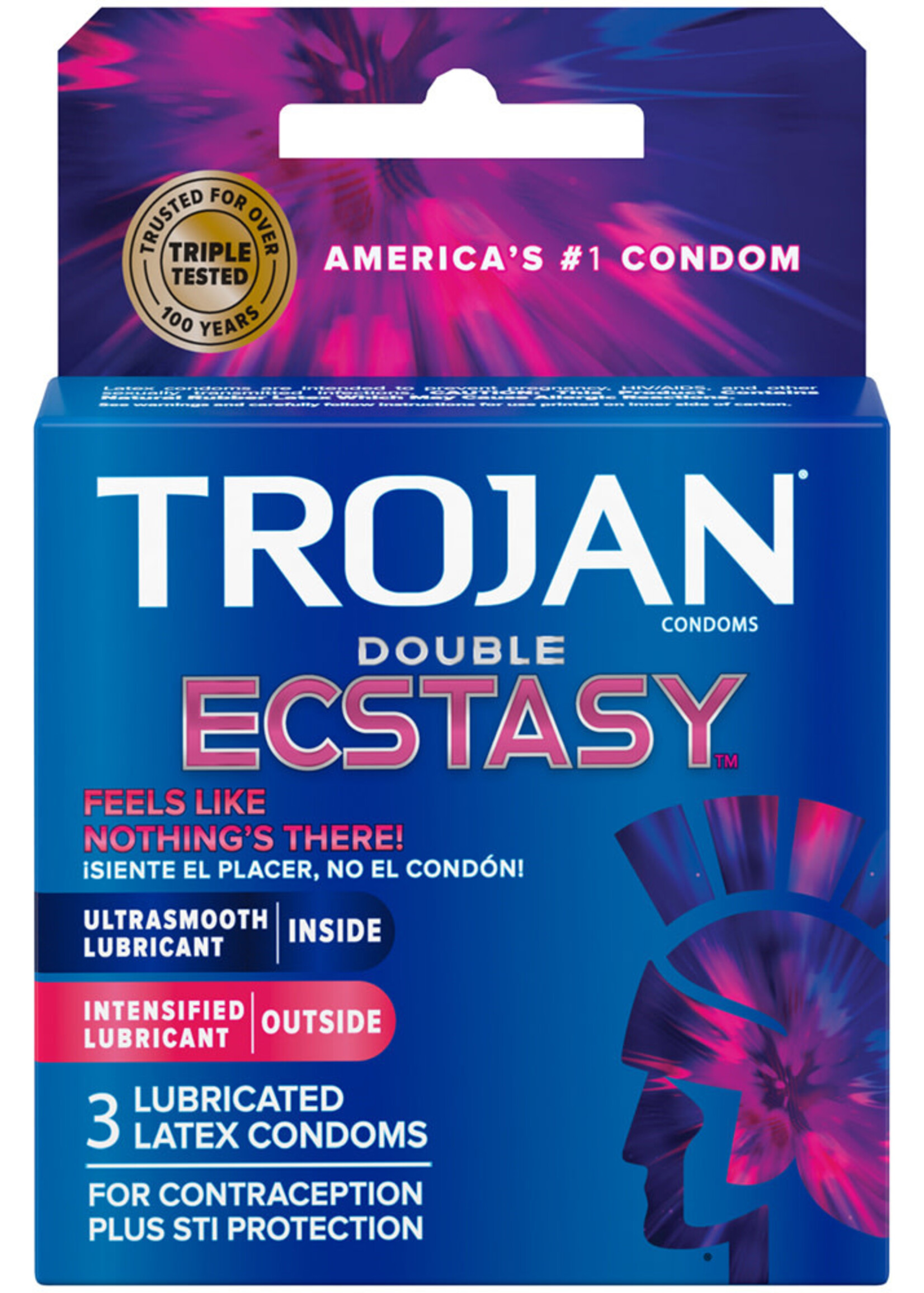 Trojan Condoms TROJAN DOUBLE ECSTASY 3PK