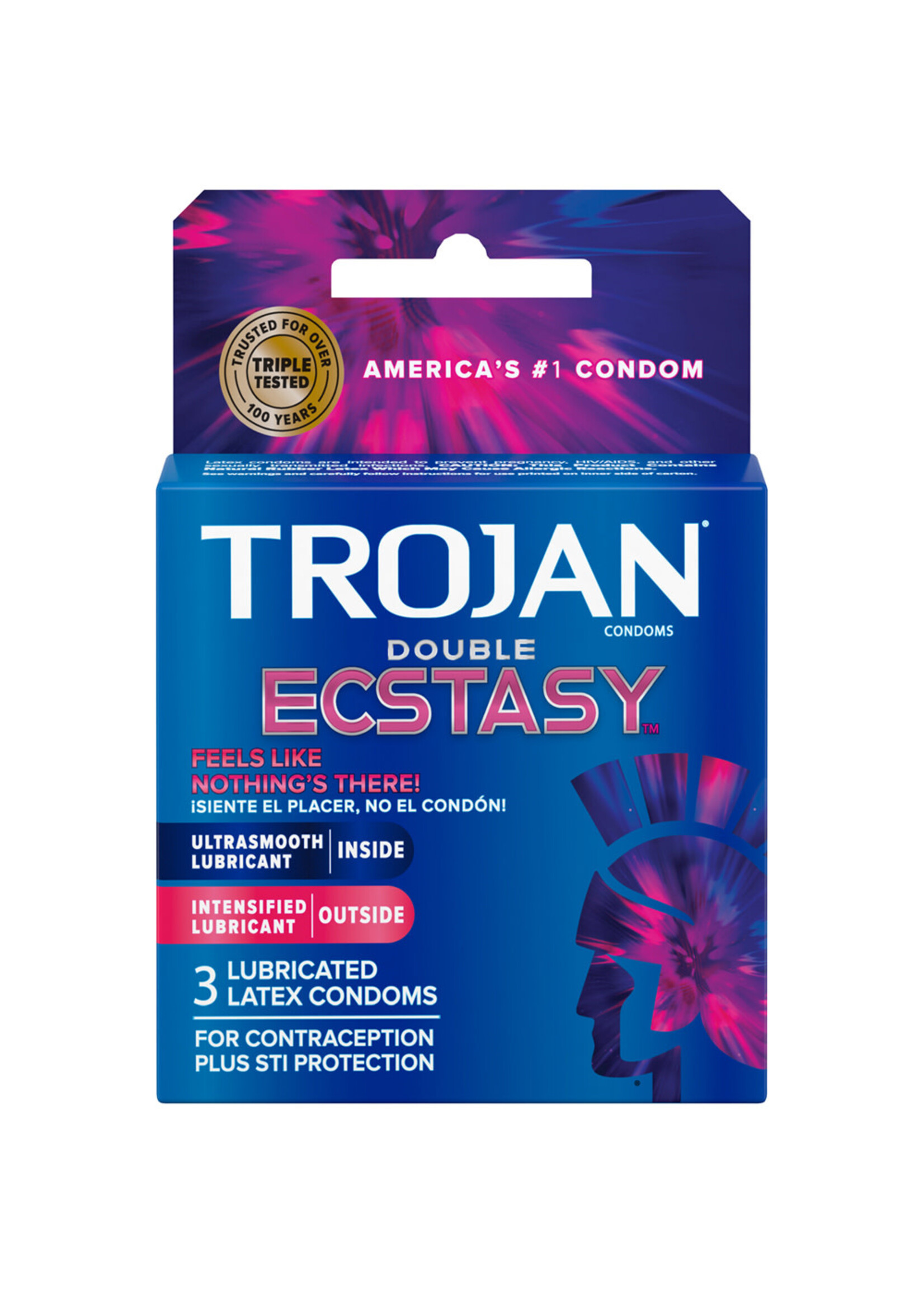 Trojan Condoms TROJAN DOUBLE ECSTASY 3PK