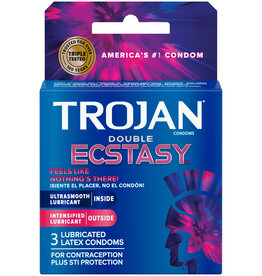 Trojan Condoms TROJAN DOUBLE ECSTASY 3PK