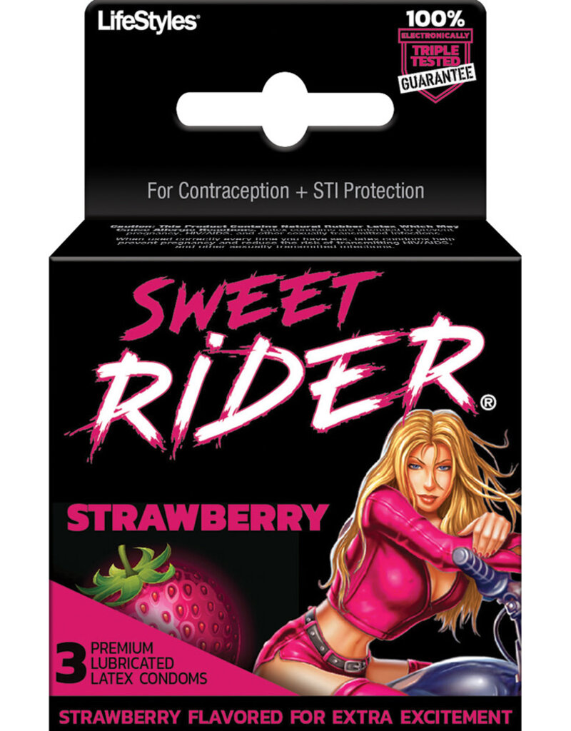 Lifestyles Sweet Rider Strawberry Condoms