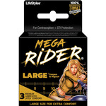 Lifestyles Mega Rider Large Condoms