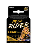 Lifestyles Mega Rider Large Condoms