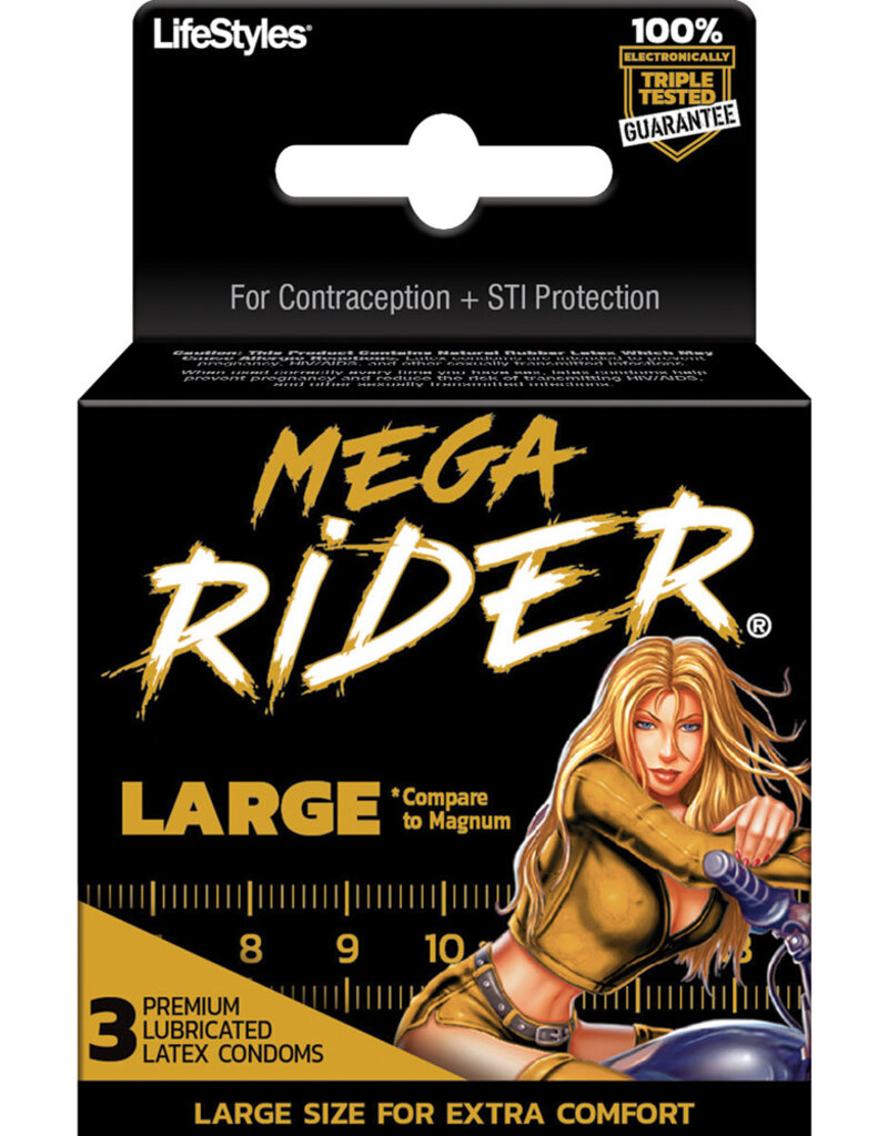 Lifestyles Mega Rider Large Condoms