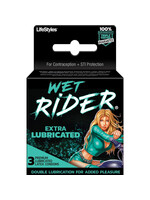 Lifestyles Wet Rider Extra Lube Condoms