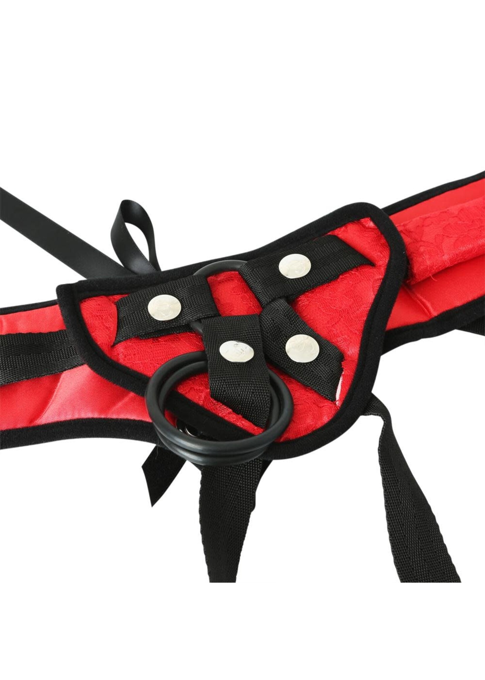 Sportsheets Red Lace Corsette Strap On