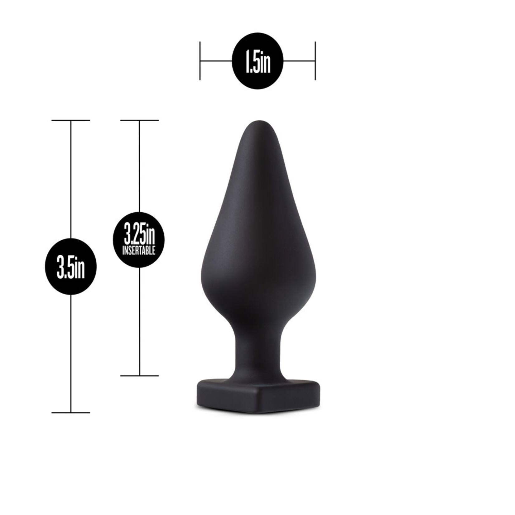 Blush Novelties Temptasia - Spank Me Butt Plug - Black