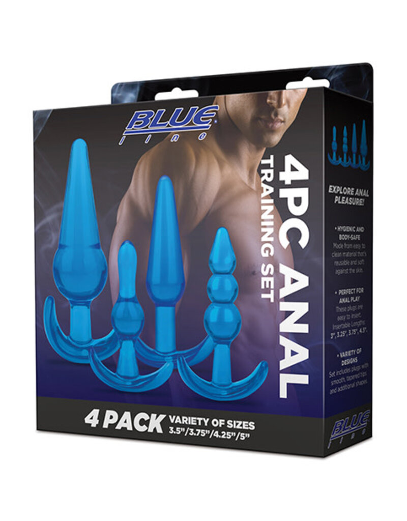 Blue Line Blue Line C & B 4 pc Anal Training Set - Jelly Blue