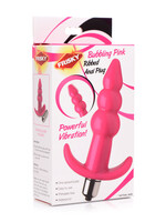 XR Brands Frisky Vibrating Ribbed Anal Plug