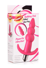 XR Brands Frisky Vibrating Ribbed Anal Plug