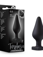 Blush Novelties Temptasia Fuck Me Silicone Butt Plug - Black