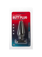 Doc Johnson Classic Butt Plug Smooth - Medium - Black