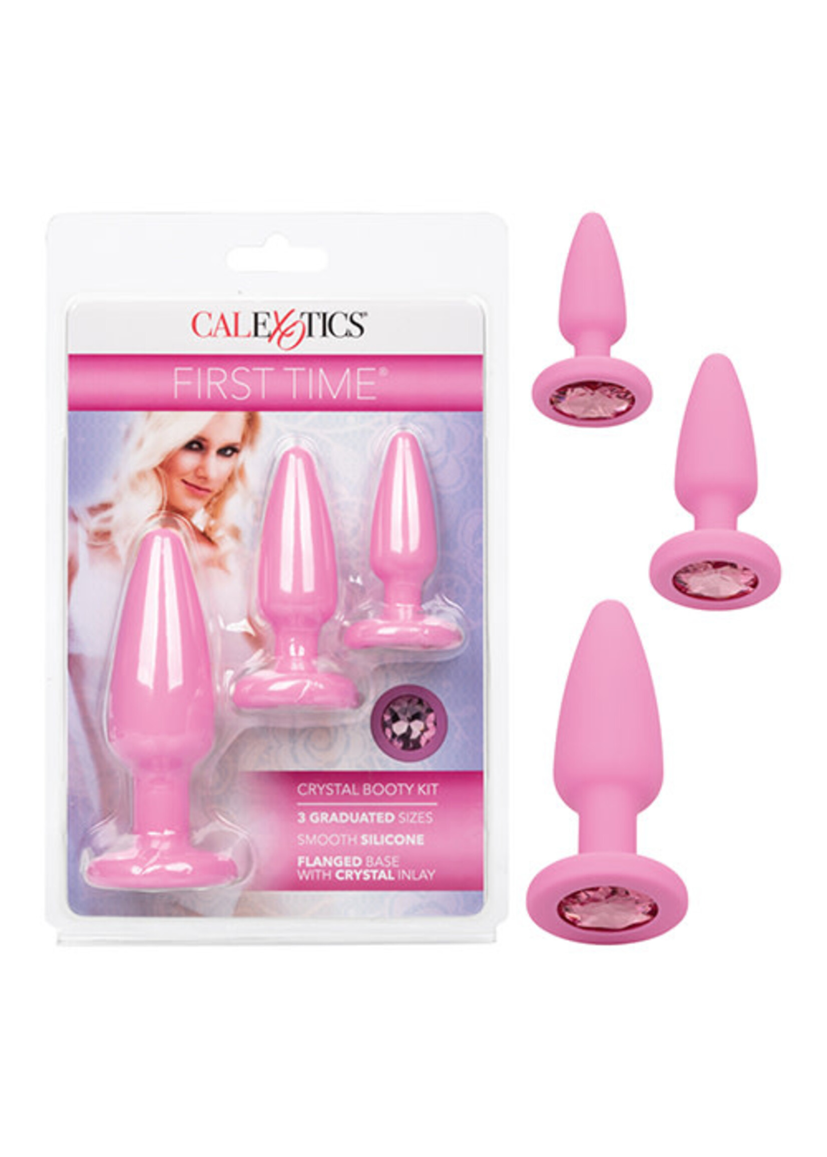 Calexotics First Time Crystal Booty Kit Silicone Probes (3 piece)
