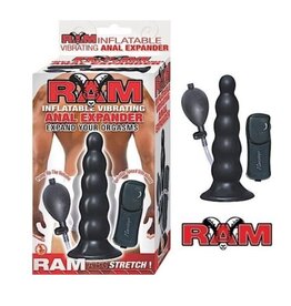 NassToys Ram Inflatable Vibrating Anal Expander - Black