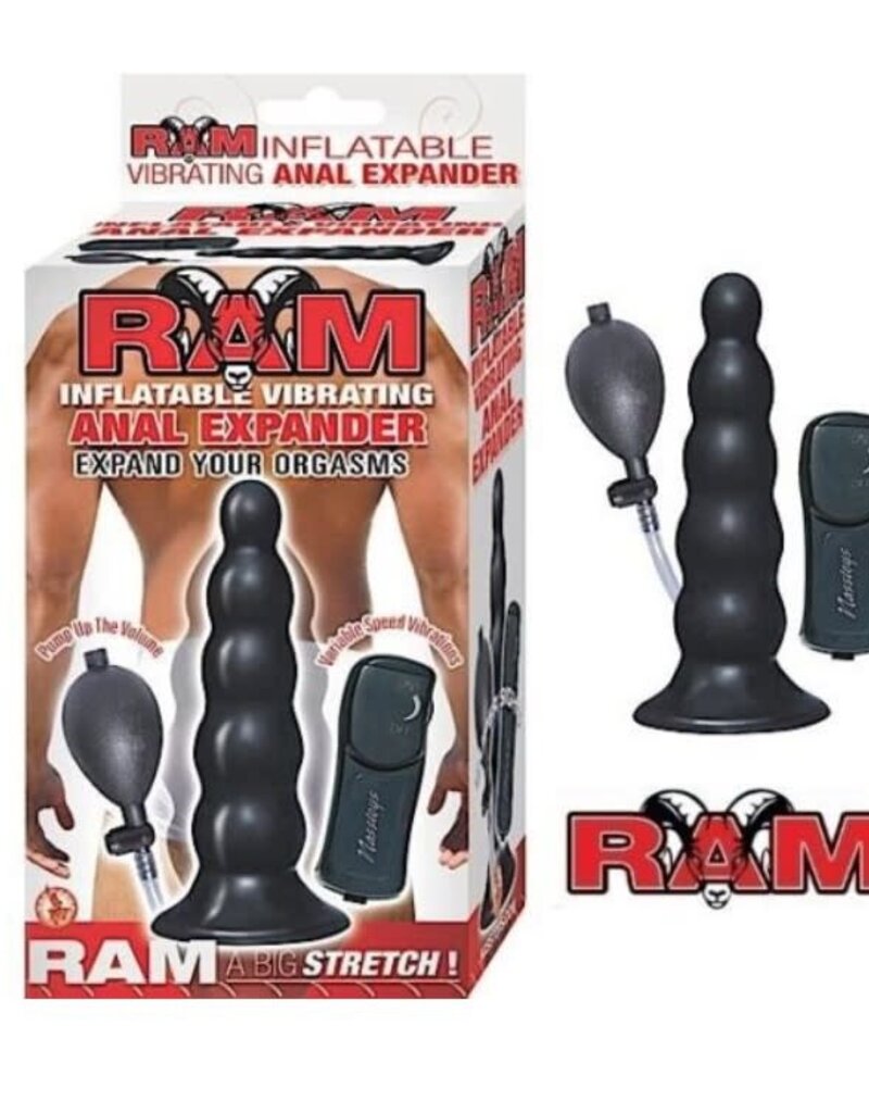 NassToys Ram Inflatable Vibrating Anal Expander - Black