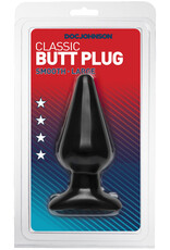 Doc Johnson Classic Butt Plug Smooth - Large - Black