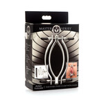 XR Brands Master Series Master Series Pussy Tugger Adjustable Pussy Clamp With Leash