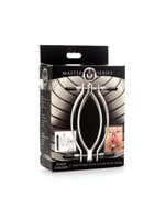 XR Brands Master Series Master Series Pussy Tugger Adjustable Pussy Clamp With Leash
