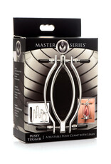 XR Brands Master Series Master Series Pussy Tugger Adjustable Pussy Clamp With Leash