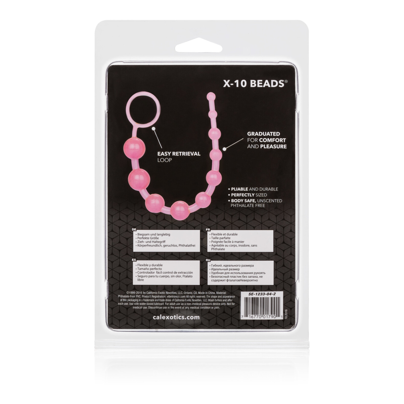 California Exotic Novelties X-10 Beads - Pink