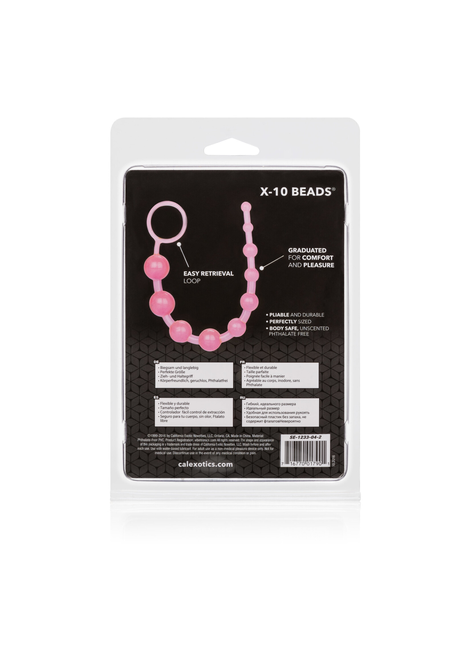 California Exotic Novelties X-10 Beads - Pink