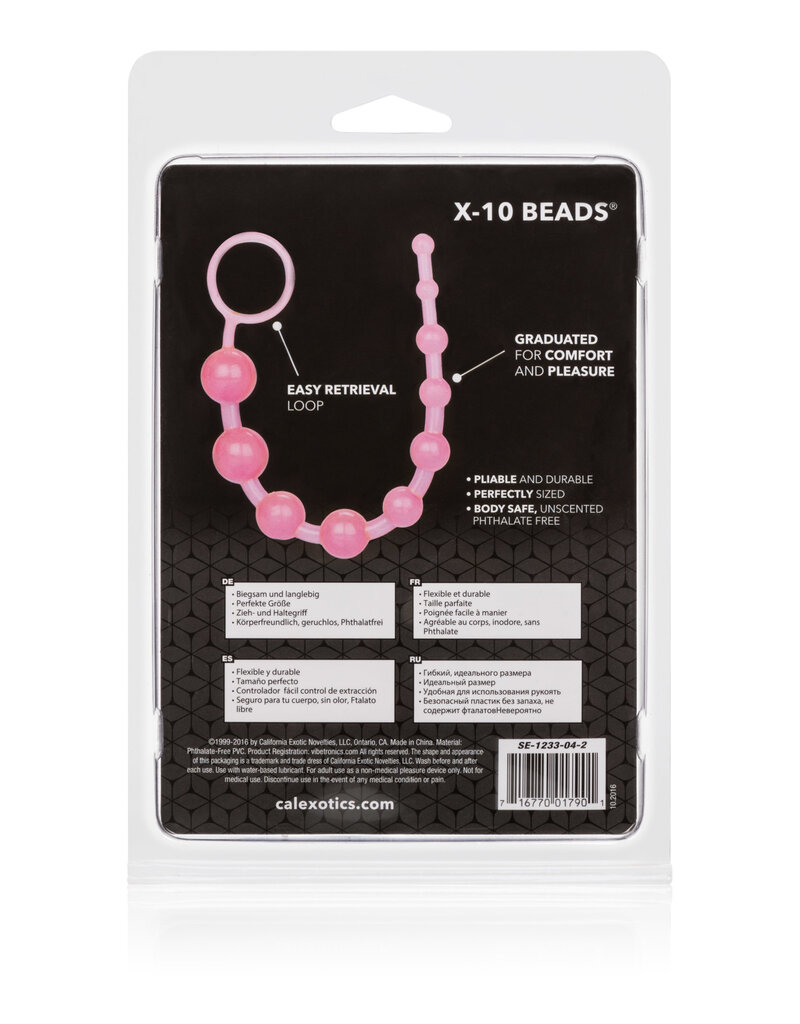 California Exotic Novelties X-10 Beads - Pink