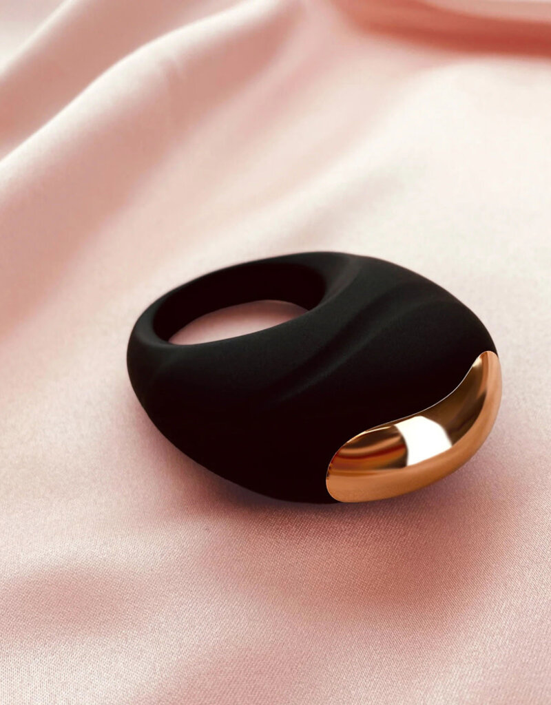 Edonista Luca Vibrating Penis Ring Black