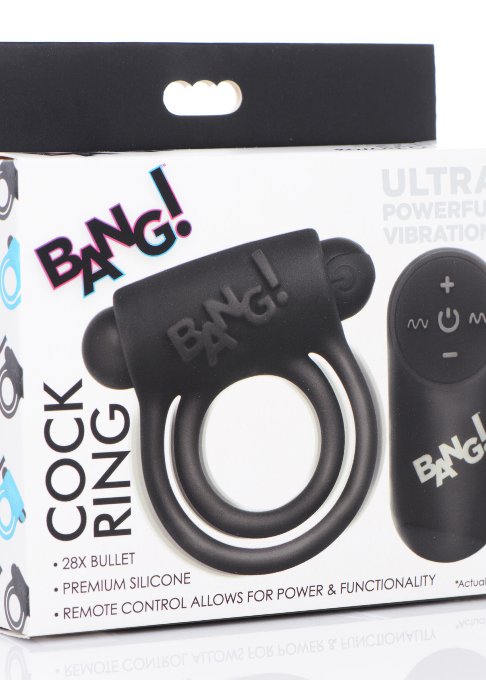 XR Brands Bang Bang - Silicone Cockring and Bullet With Remote Control