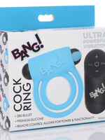 XR Brands Bang Bang - Silicone Cockring and Bullet With Remote Control