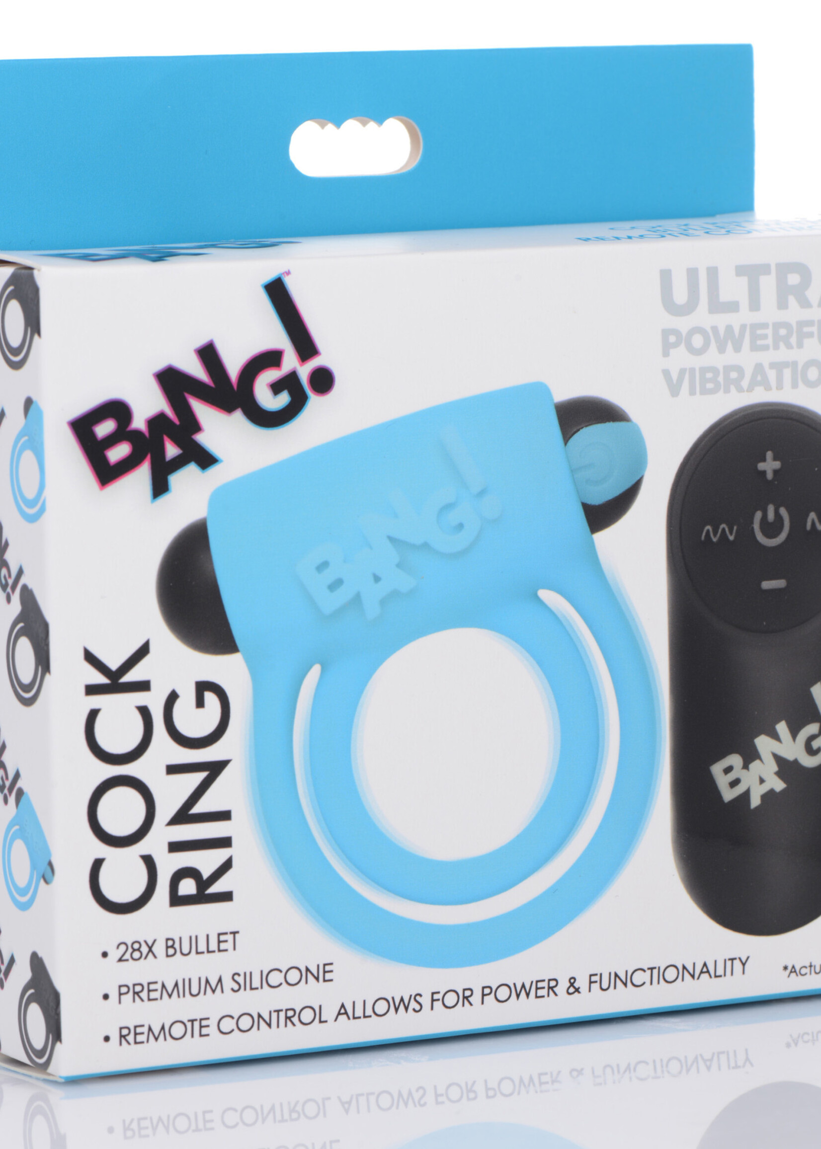 XR Brands Bang Bang - Silicone Cockring and Bullet With Remote Control