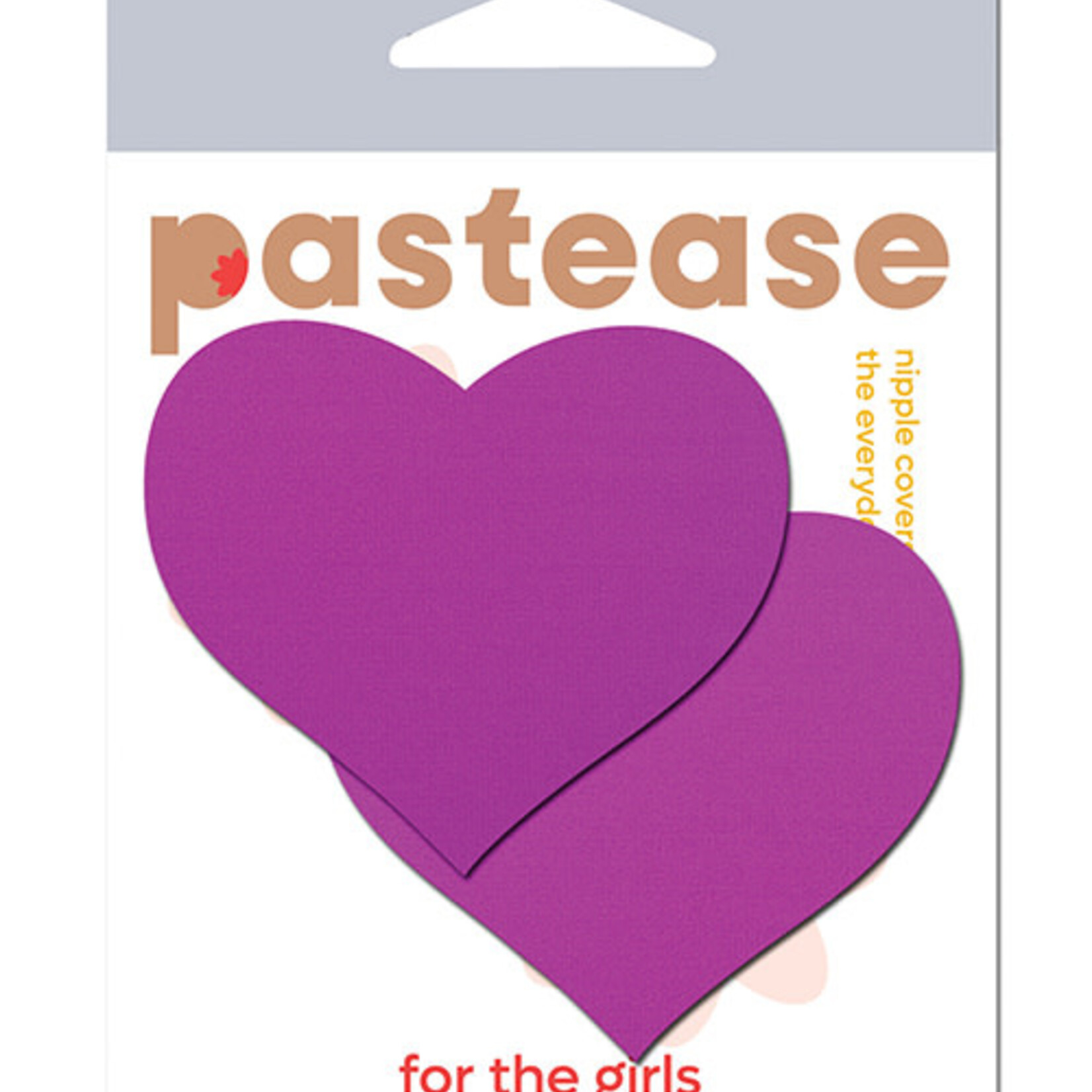 Pastease Pastease Basic Heart Black Light Reactive - Neon Purple O/S