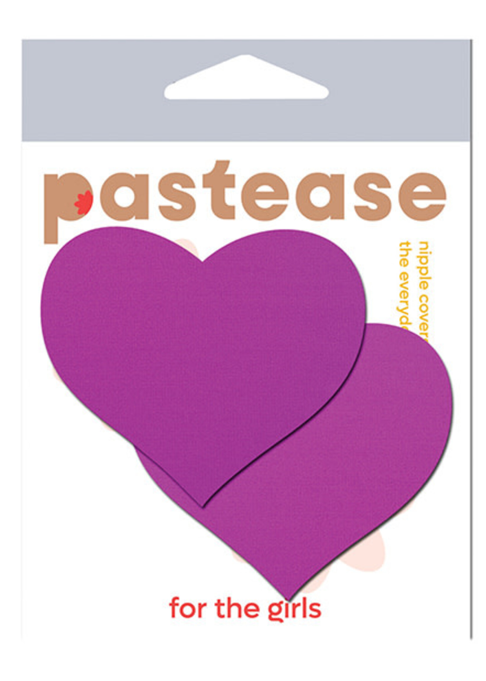Pastease Pastease Basic Heart Black Light Reactive - Neon Purple O/S