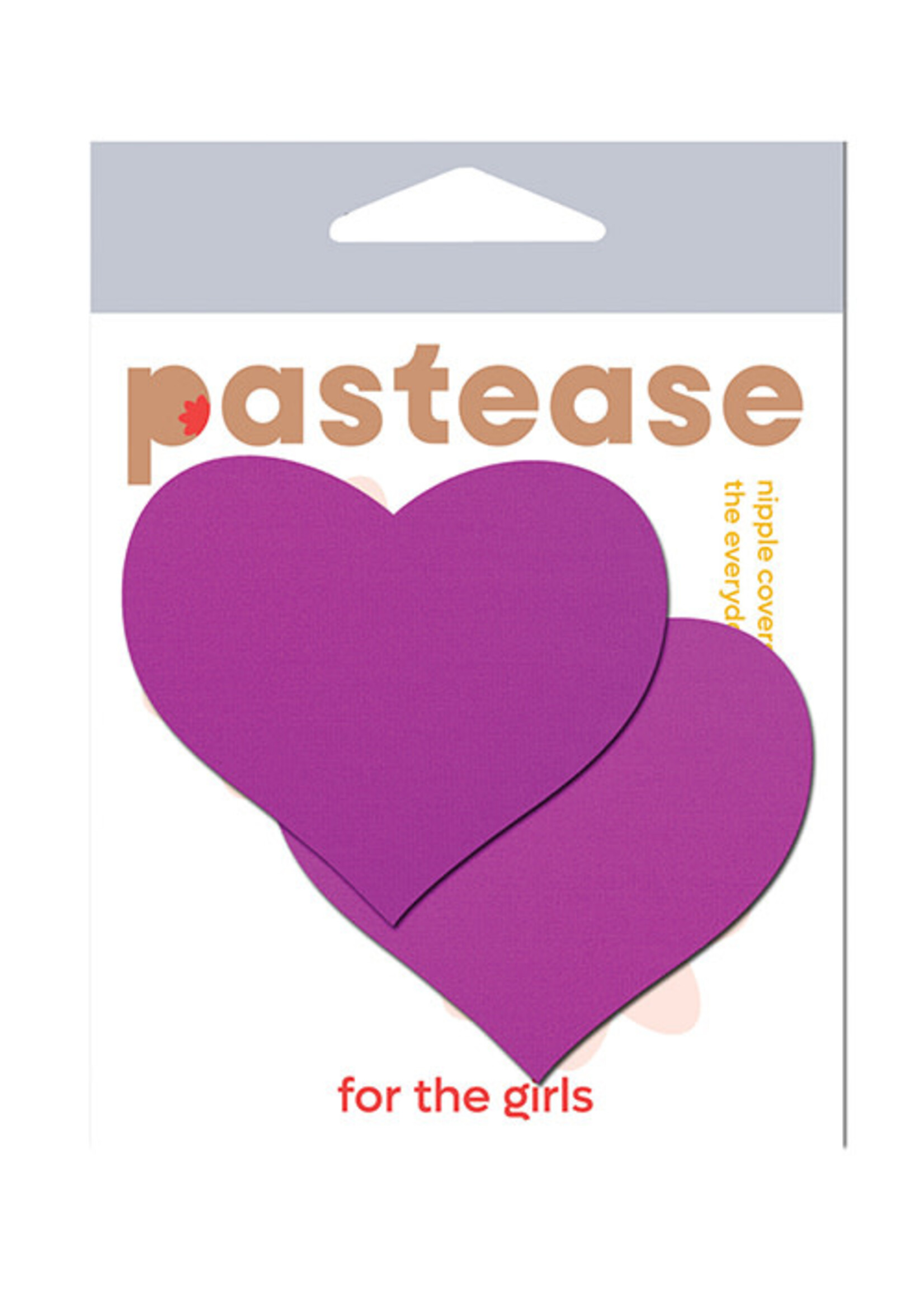 Pastease Pastease Basic Heart Black Light Reactive - Neon Purple O/S