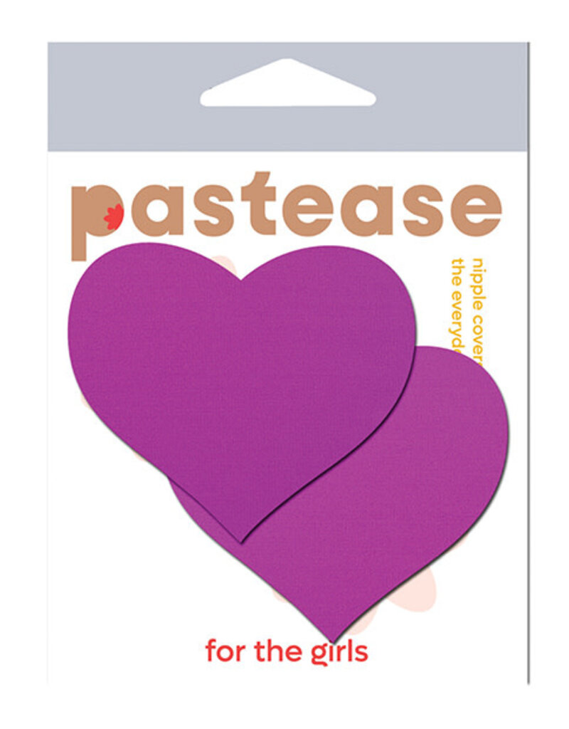 Pastease Pastease Basic Heart Black Light Reactive - Neon Purple O/S