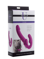 XR Brands Strap U Evoke Vibrating Strapless Silicone Strap-on Dildo