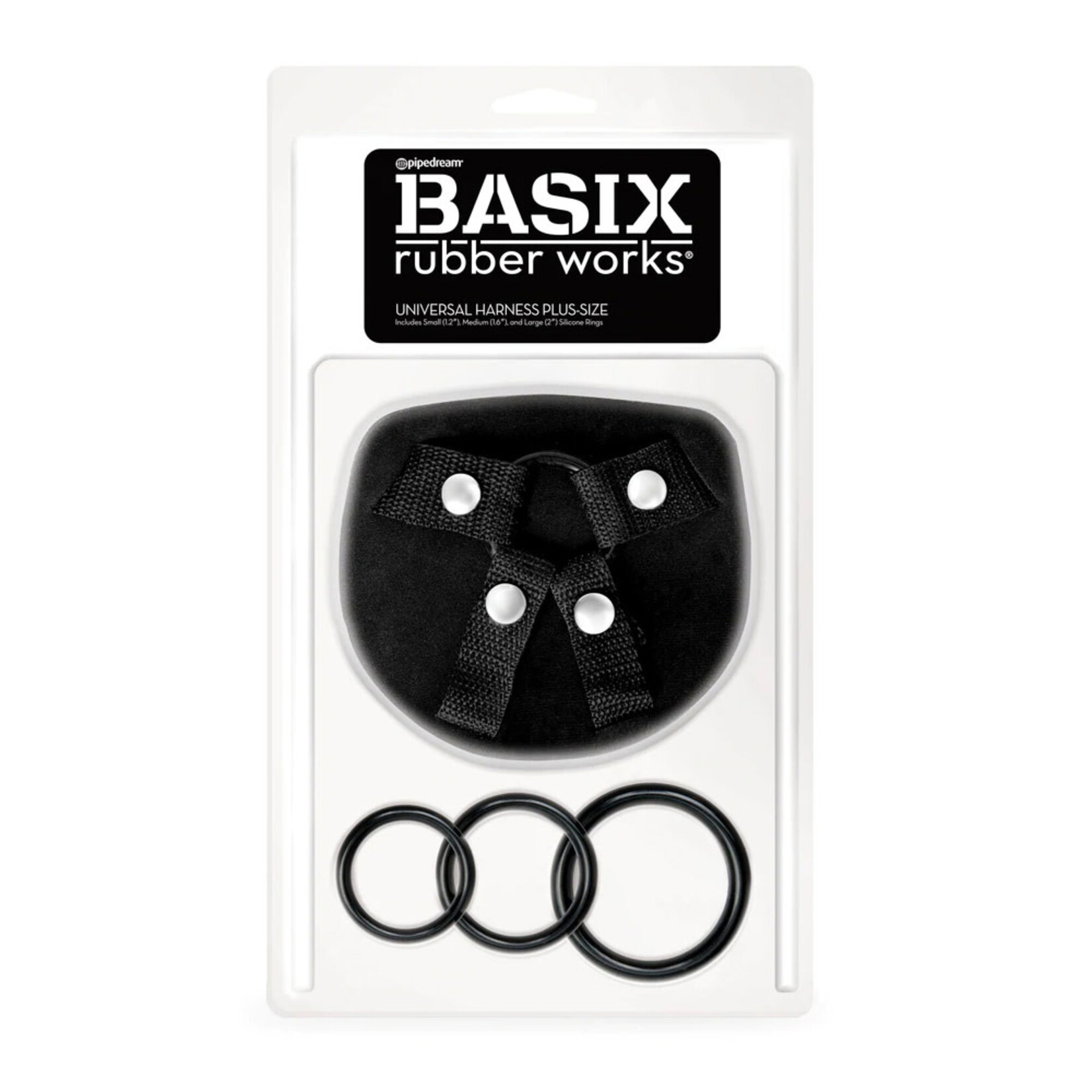Pipedream Basix Rubber Works Universal Harness - Plus Size