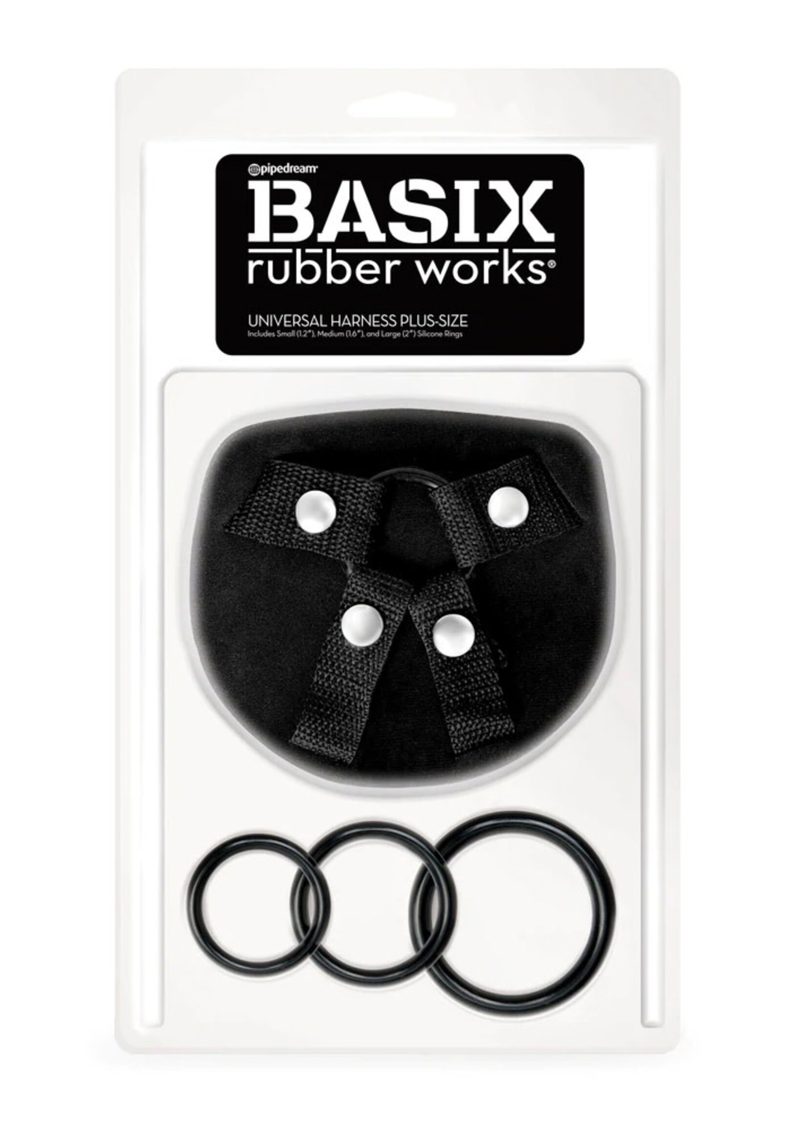 Pipedream Basix Rubber Works Universal Harness - Plus Size