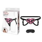 Lux Fetish Pink Velvet Strap-on Harness