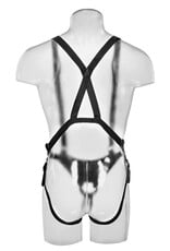 Pipedream King Cock 10" Hollow Strap-on Suspender System - Flesh