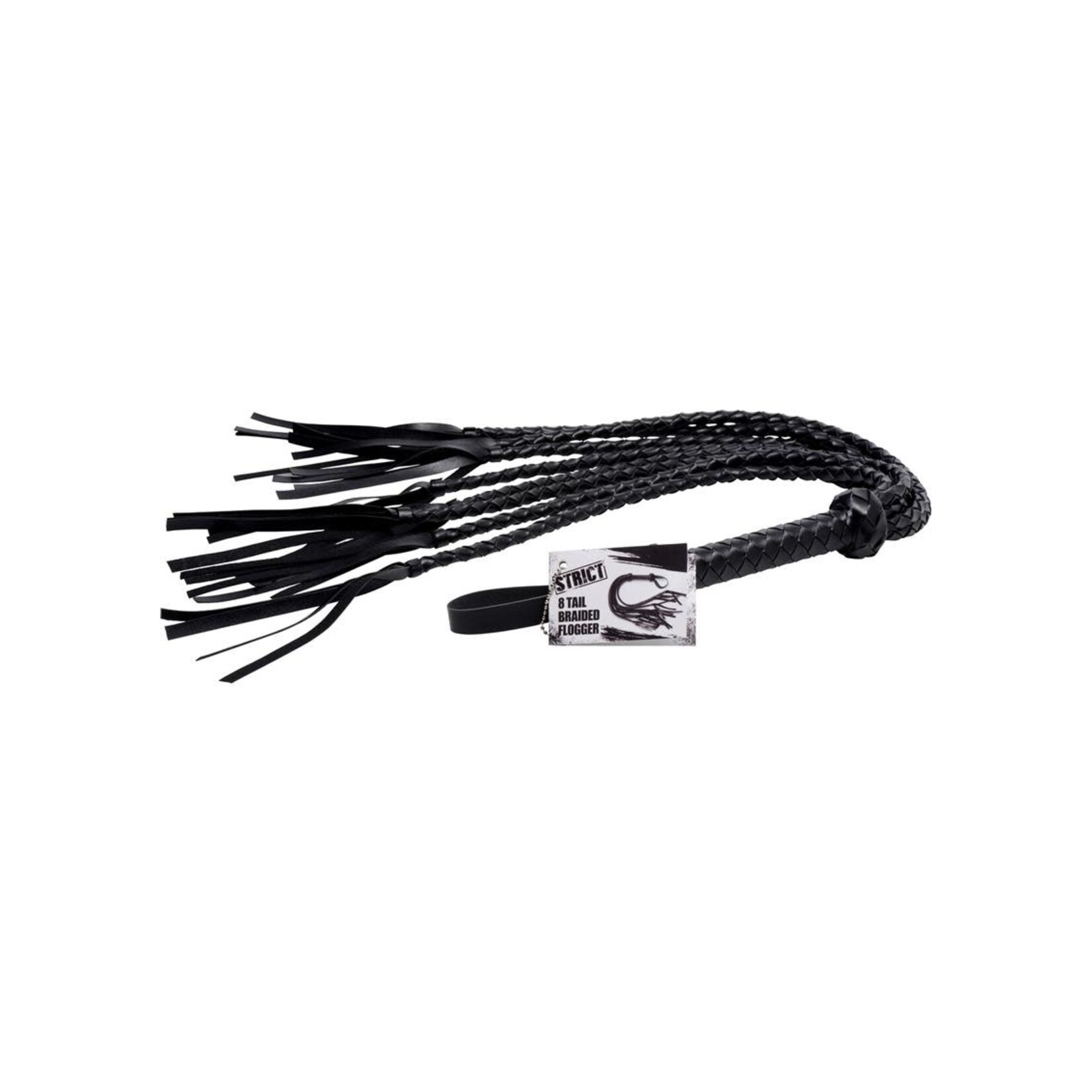 XR Brands Strict 8 Tail Braided Flogger