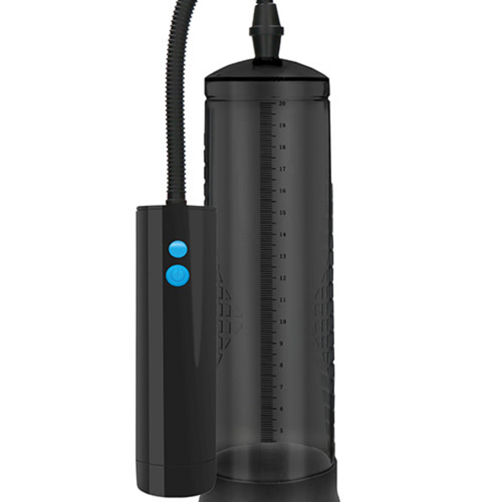 Pumped Shots Pumped Rechargeable Extreme Power Pump w/Free Silicone Cock Ring - Black