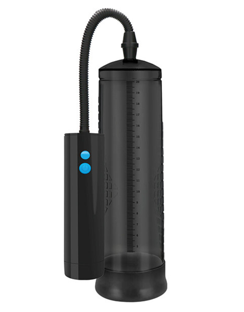 Pumped Shots Pumped Rechargeable Extreme Power Pump w/Free Silicone Cock Ring - Black