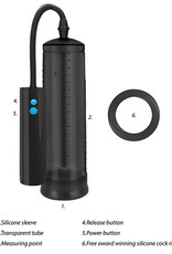 Pumped Shots Pumped Rechargeable Extreme Power Pump w/Free Silicone Cock Ring - Black