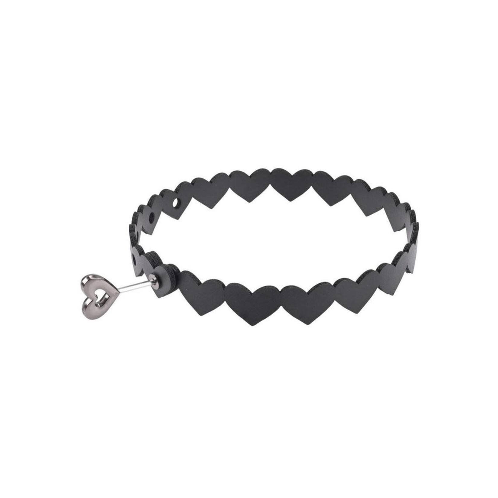 Sportsheets Sex & Mischief Heart Day Collar - Black