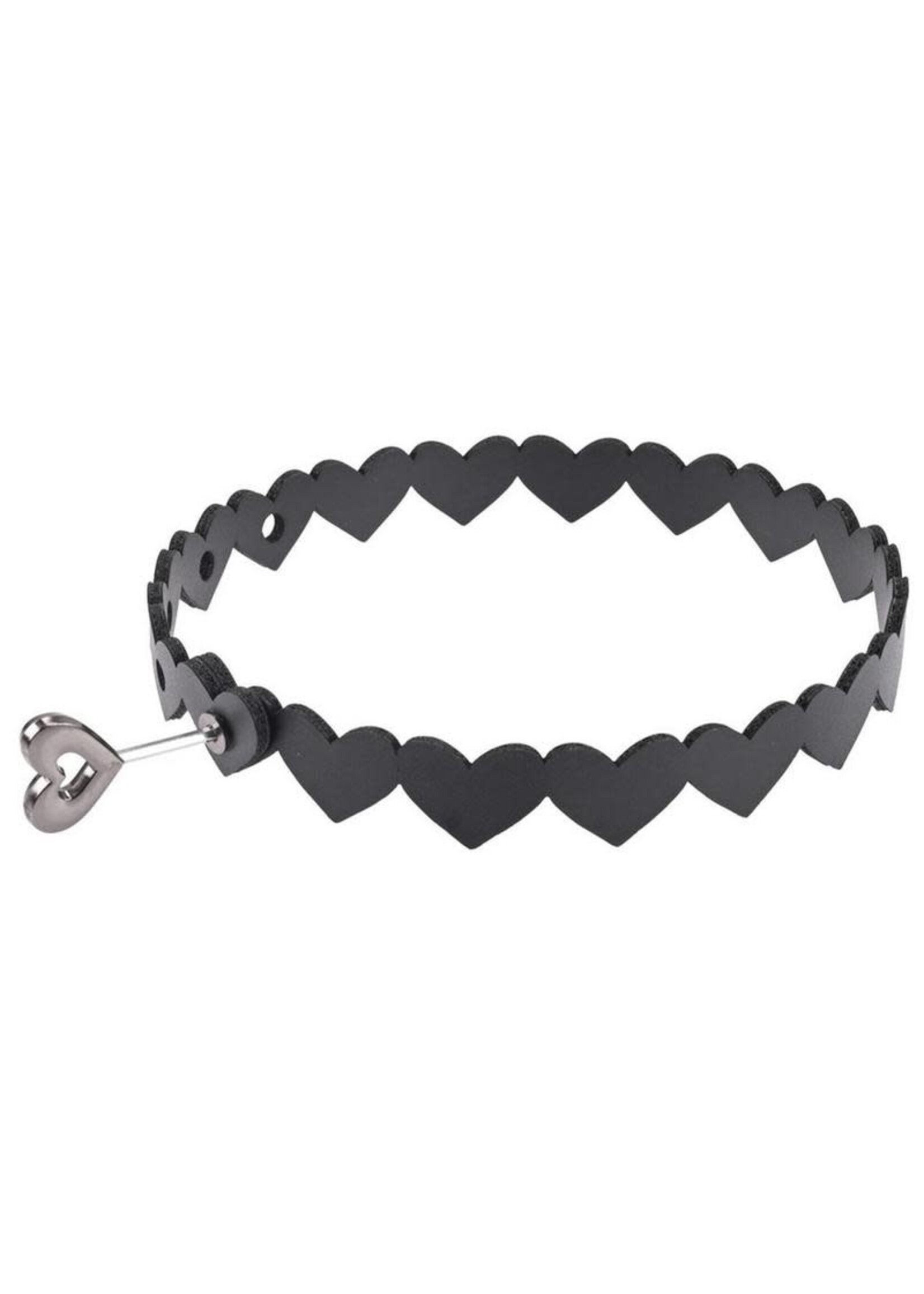 Sportsheets Sex & Mischief Heart Day Collar - Black