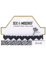 Sportsheets Sex & Mischief Heart Day Collar - Black