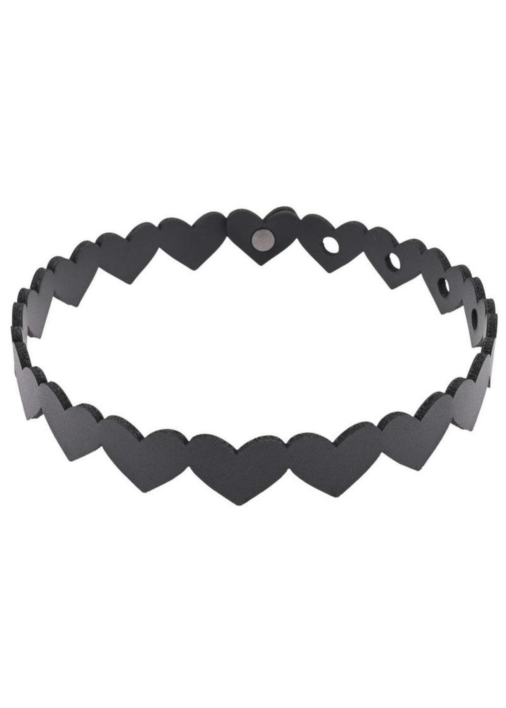 Sportsheets Sex & Mischief Heart Day Collar - Black